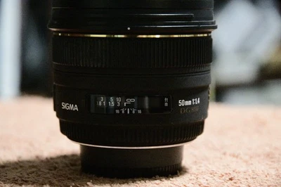 SIGMA 50mm F/1.4 DG HSM ART LENS + Tiffen U/V: NIKON F MOUNT NWOB! SALE/SHIPPED! - Image 1 of 4