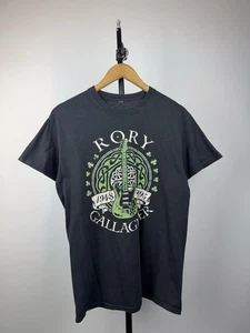 Y2K 00s Rory Gallagher Logo Celtic Guitar Tribute Tee Men’s M Size - Picture 1 of 9