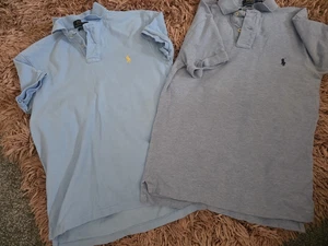 Polo Ralph Lauren X2 POLO TOP AZZURRO TAGLIA SMALL - Foto 1 di 1