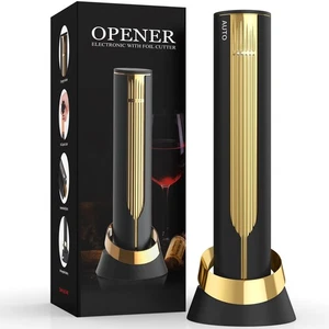 Luxury Automatic Electric Wine Opener with Charging Base, Built-in Foil Cutte... - Picture 1 of 7