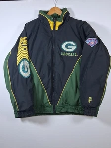 Vintage 1994 Pro Player NFL Green Bay Packers Mens XL Puffer Jacket Rare  - Bild 1 von 6