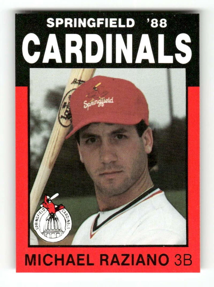 1988 Best Springfield Cardinals 16 Michael Raziano BXCP31 - Image 1 of 2