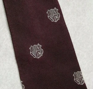 Tie Necktie Vintage Mens NATIONAL SHIELD CRESTED England Ireland Scotland Wales - Picture 1 of 4