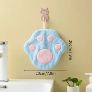 Cute Animal Hand Towel Bathroom Kitchen Hanging Wipe Thick Absorbent Towels NEW - Picture 1 of 33