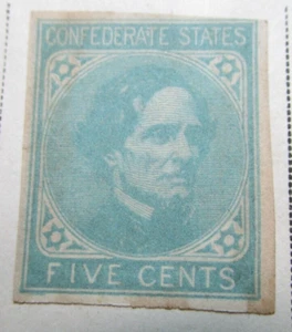 United States Stamp #CSA6 Confederate 5 Cent 1862 StampBook3-43 - Picture 1 of 1
