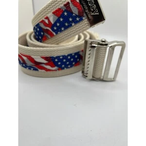 Posey Stars and Stripes 6549 Ganggürtel mit Nickelschnalle bis 52 Zoll Neu ohne Etikett - Bild 1 von 9