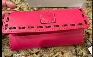 Dooney and Bourke Continental Clutch Wallet in Fuchsia