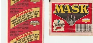 1987 MASK ALBUM STICKER WRAPPER - Picture 1 of 1