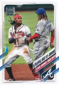2021 Topps Baseball Combo Checklist #61 Ronald Acuna Jr Braves Vladimir Guerrero - Picture 1 of 2