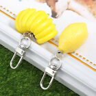 2 Pcs Key Rings Decor for Car Lemons Exquisite Adorable