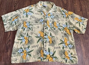 MLB Houston Astros Button Up Floral Shirt Men's XL Short Sleeve Hawaiian Green - Picture 1 of 19