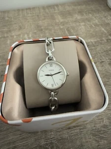 New Fossil Womens White Dial Silver Toned Stainless Steel Straps Watch BQ3544 - Picture 1 of 5