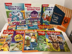 Lot of 13 Assorted Highlights Magazines , Puzzle Buzz, Sticker Fun - Picture 1 of 3