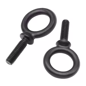 4 Confezioni 3/8"16 Bulloni Occhiello Acciaio Inox Nero Grado Marino Spalla Occhiello Bullone, U - Foto 1 di 12