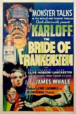 Horror Bride of Frankenstein Karloff Movie Poster Print 17 X 12 Reproduction