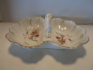 Antique KPM Porcelain Divided Bowl Dish Handled Germany Numbered 1900's - Picture 1 of 14