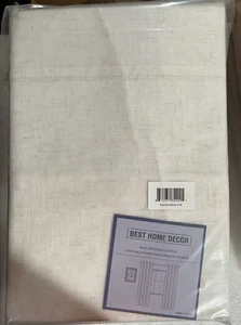 PrinceDeco Real Linen Curtains 63 Inches Long Rod Pocket/Back Tab/Ring Clips Lin - Picture 1 of 1