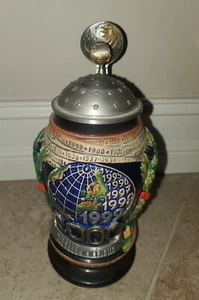 Collector Item! Millennium Limited Edition Numbered Lidded Vintage German Stein - Picture 1 of 6