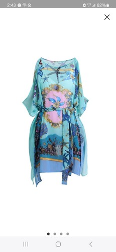 Versace tunica donna Trésor de la Mer copricostume da bagno taglia unica