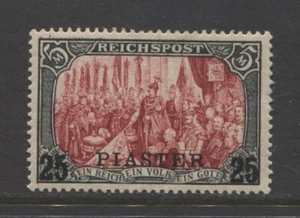 Germany 1900 offices in Turkey  25 Piaster issue  mint** signed , $ 2,880.00 - Picture 1 of 2