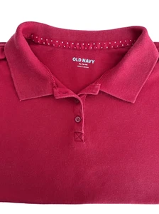 Old Navy School Uniform Shirt Junior Red Size XL 14-16 - Picture 1 of 2