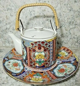 IMARI WEAR Japan Porzellan Teekanne und Keksteller Service Set VINTAGE - Bild 1 von 8