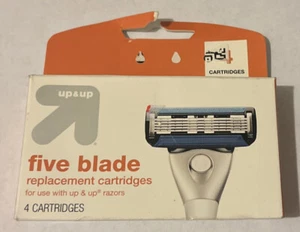 🌍 Five Blade,4 Cartridge,Up And Up,Replaced Cartridge,New ‼️ - Picture 1 of 2