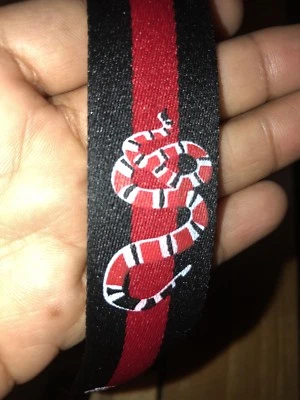 Ribbons Webbin Snake  Tide  1” Inches Doble Face Trim! - Image 1 of 4