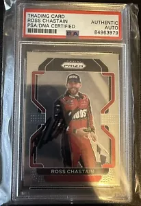 2022 Panini Prizm Racing NASCAR Ross Chastain Signed Auto Card #28 PSA/DNA - Picture 1 of 2