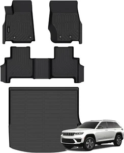 Floor Cargo Mats Fit for 2022-2025 Jeep Grand Cherokee(Include 4xe NOT L or WK) - Picture 1 of 6