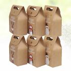  6 Pcs Medium Christmas Paper Bag Practical Christms Gift Boxes