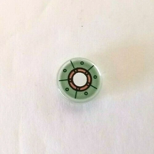 LEGO Iron Man груди реактор сердце энергии машина костюм питания круг тела 1 x 1 деталь - Изображение 1 из 1