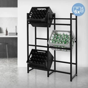 Estantería de acero antracita para cajas de bebidas botellero apto para 6 cajas - Imagen 1 de 7