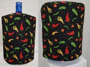 Hot Peppers Water Bottle Cover for 3 or 5 Gallon Bottles - Picture 1 of 4