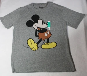 T-Shirt Disney Topolino Gigante Grigio Uomo XL Maglietta Grafica Ufficiale Classica Posa - Foto 1 di 7