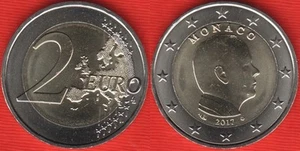 Monaco 2 euro 2017 km#195 "Prince Albert II" BiMetallic UNC - Picture 1 of 1