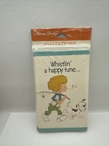 American greetings invitation whistlin a happy tune Birthday Boy Dog Vtg - Picture 1 of 2