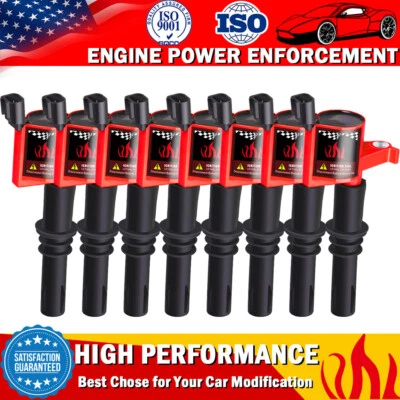 Set Of 8 Ignition Coil For FORD F150 F250 V8 2004 2005 2006 2007 2008 2009 2010 - Image 1 of 4