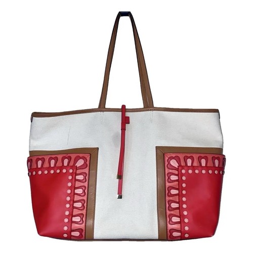 Borsa Tory Burch multicolore in pelle e tela grande usata in ottime condizioni