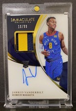 2018-19 Panini Immaculate JARRED VANDERBILT #114 Rookie RC Patch Auto 16/99 RPA!