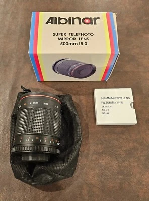 Albinar 500mm f/8 Mirror Telephoto Lens *Adapter Not Included* - Image 1 of 4