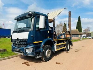 2014 (64) MERCEDES AROCS 1824 18 TON HYVALIFT EXTENDABLE SKIP LOADER, EURO 6 - Picture 1 of 20