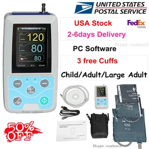 Neu im Karton Holter ambulanter digitaler Blutdruckmessgerät 3 Manschetten, PC-Software - Bild 1 von 14