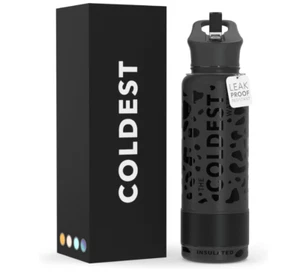 Sports Water Bottle with Straw Lid Vacuum Insulated Stainless Steel Metal - Picture 1 of 6