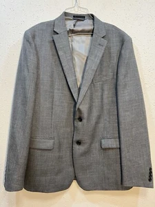 Lauren Ralph Lauren Linen/wool Blend Blazer Jacket Coat Two Button 46R Gray - Picture 1 of 12