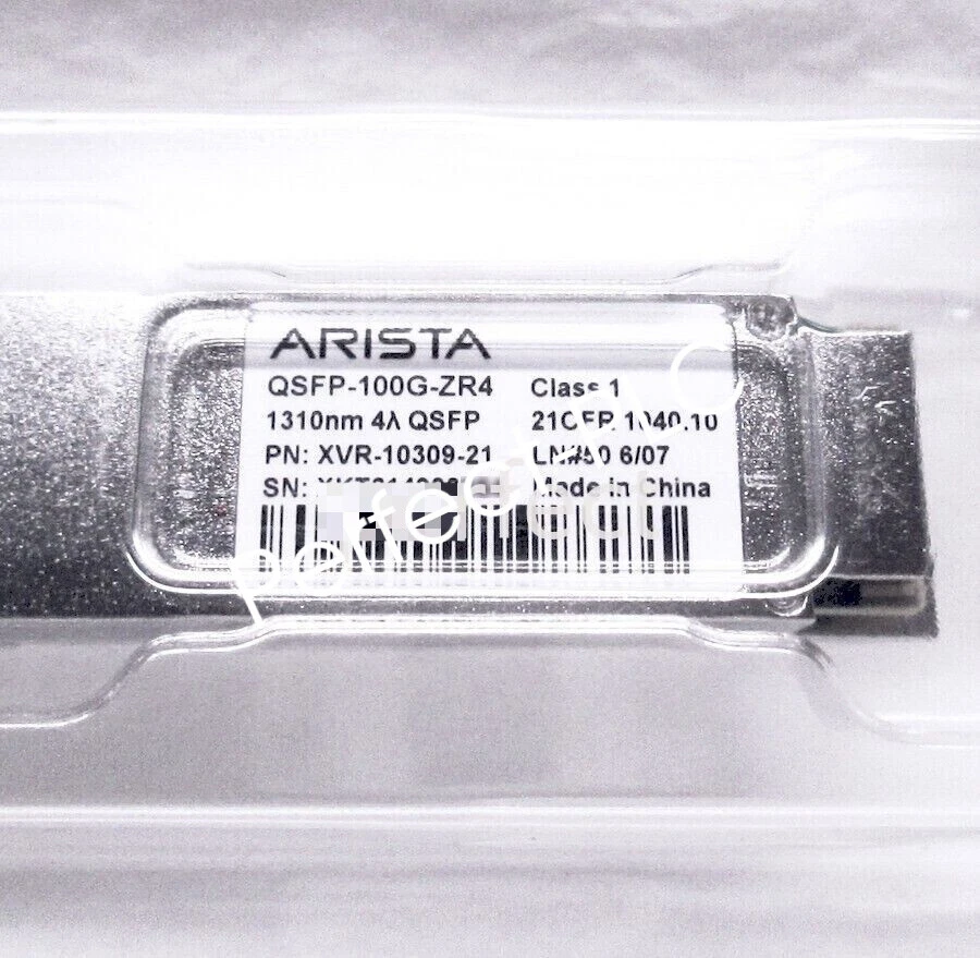 ARISTA QSFP-100G-ZR4 1310nm 80km QSFP Transceptor 80km XVR-10309-21 Foto 1 de 3