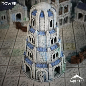Tower - Kingdom of Tor Ithilas - Fantasy LOTR Middle Earth Compatible - Picture 1 of 7