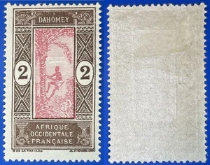Dahomey 1913 2 c. Oil Palm Sc-43 Brown-Pink MLH OG #W20 - US Seller - Picture 1 of 2