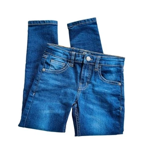 True Indigo Boy's Size 7 Blue Dark Wash Denim Slim Jeans - Picture 1 of 6
