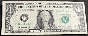 2013 Atlanta $1 Bill Star Note ⭐️ Double 00’s Double 33’s Solid  - Picture 1 of 2